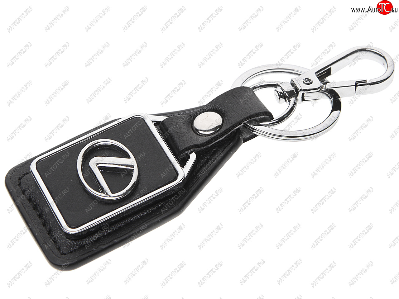 189 р. Брелок LEXUS черный, металл, кожа MASHINOKOM MASHINOKOM bkn 028  с доставкой в г. Вологда