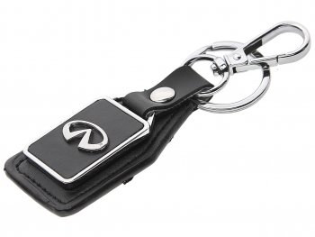 Брелок INFINITI черный, металл, кожа MASHINOKOM MASHINOKOM bkn 034