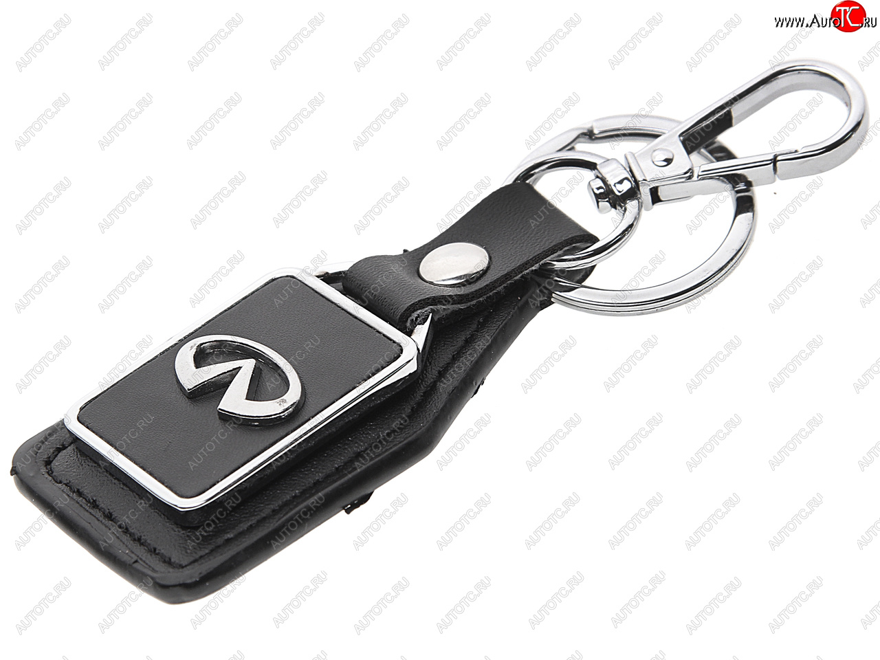 189 р. Брелок INFINITI черный, металл, кожа MASHINOKOM MASHINOKOM bkn 034  с доставкой в г. Вологда