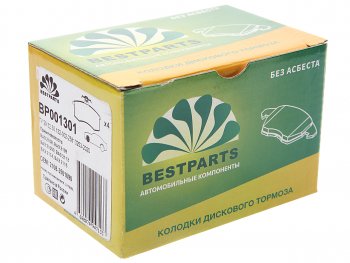 479 р. Комплект передних колодок дисковых тормозов (4 шт.) BESTPARTS Лада 2108 (1984-2003)  с доставкой в г. Вологда. Увеличить фотографию 2