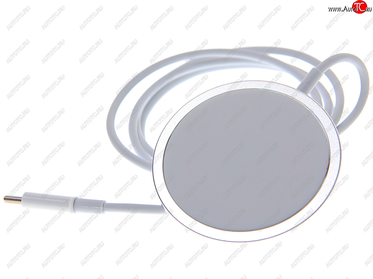 1 399 р. Устройство зарядное беспроводное для iPhone (12-) BOROFONE BOROFONE bq9 silver BOROFONE bq9 silver  с доставкой в г. Вологда