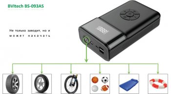 12 449 р. Устройство пусковое 12V 1200A 11000мАч (power bank) (компрессор, фонарь) BVITECH BVITECH bs-093asqdsp11  с доставкой в г. Вологда. Увеличить фотографию 6