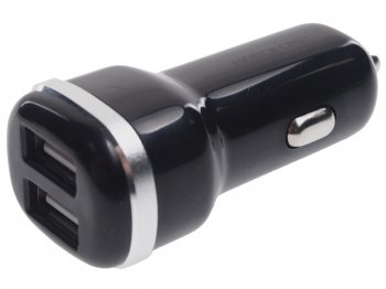 Устройство зарядное в прикуриватель 2USB 12V черное BOROFONE BOROFONE bz13 black