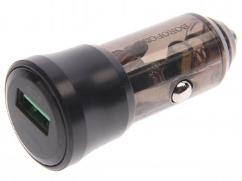 Устройство зарядное в прикуриватель 1USB 12V BOROFONE BOROFONE bz23 transparent black