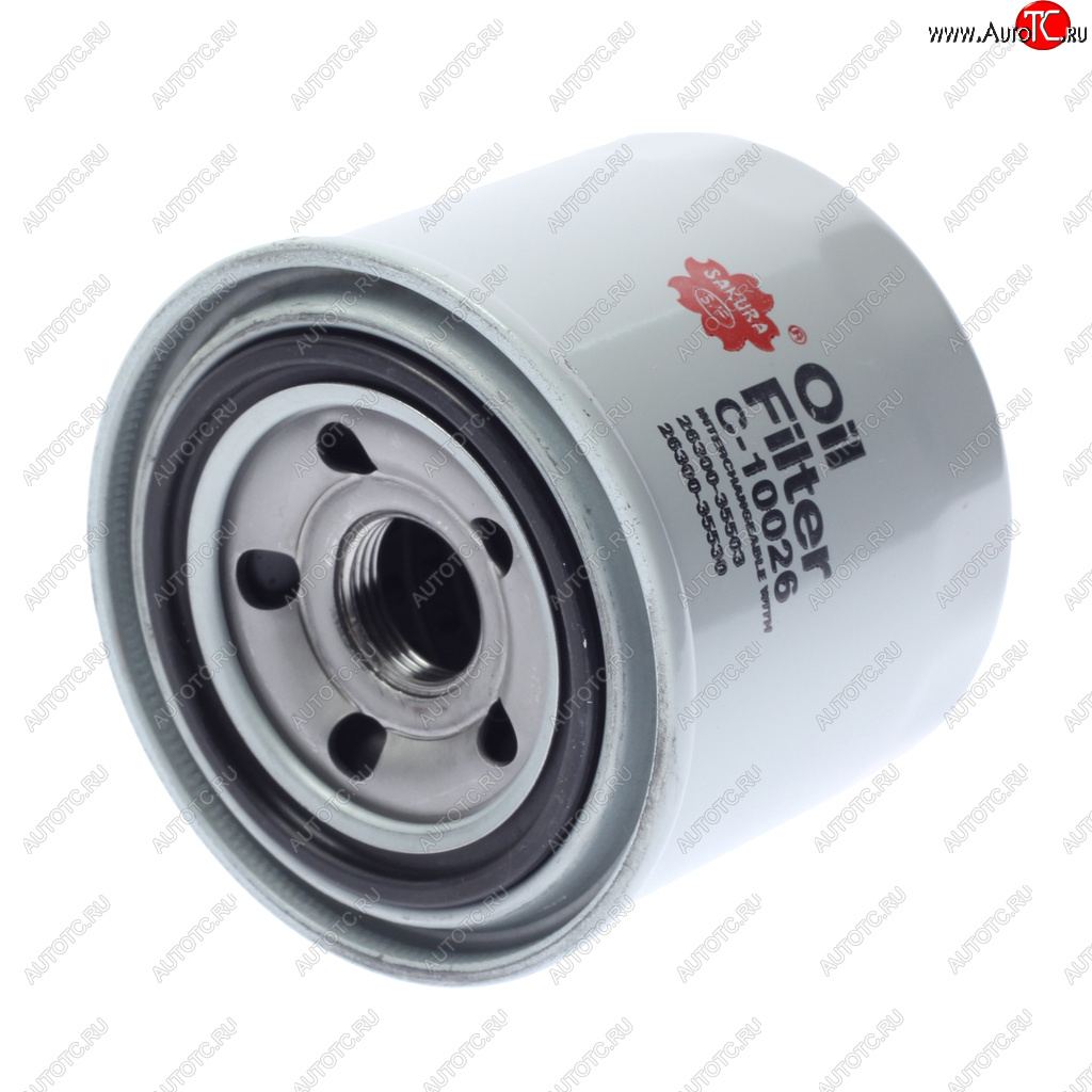 529 р. Фильтр масляный HYUNDAI Sonata,Accent,Lantra KIA Rio 3,Cerato MITSUBISHI Galant,Pajero (06-) SAKURA SAKURA c10026  с доставкой в г. Вологда