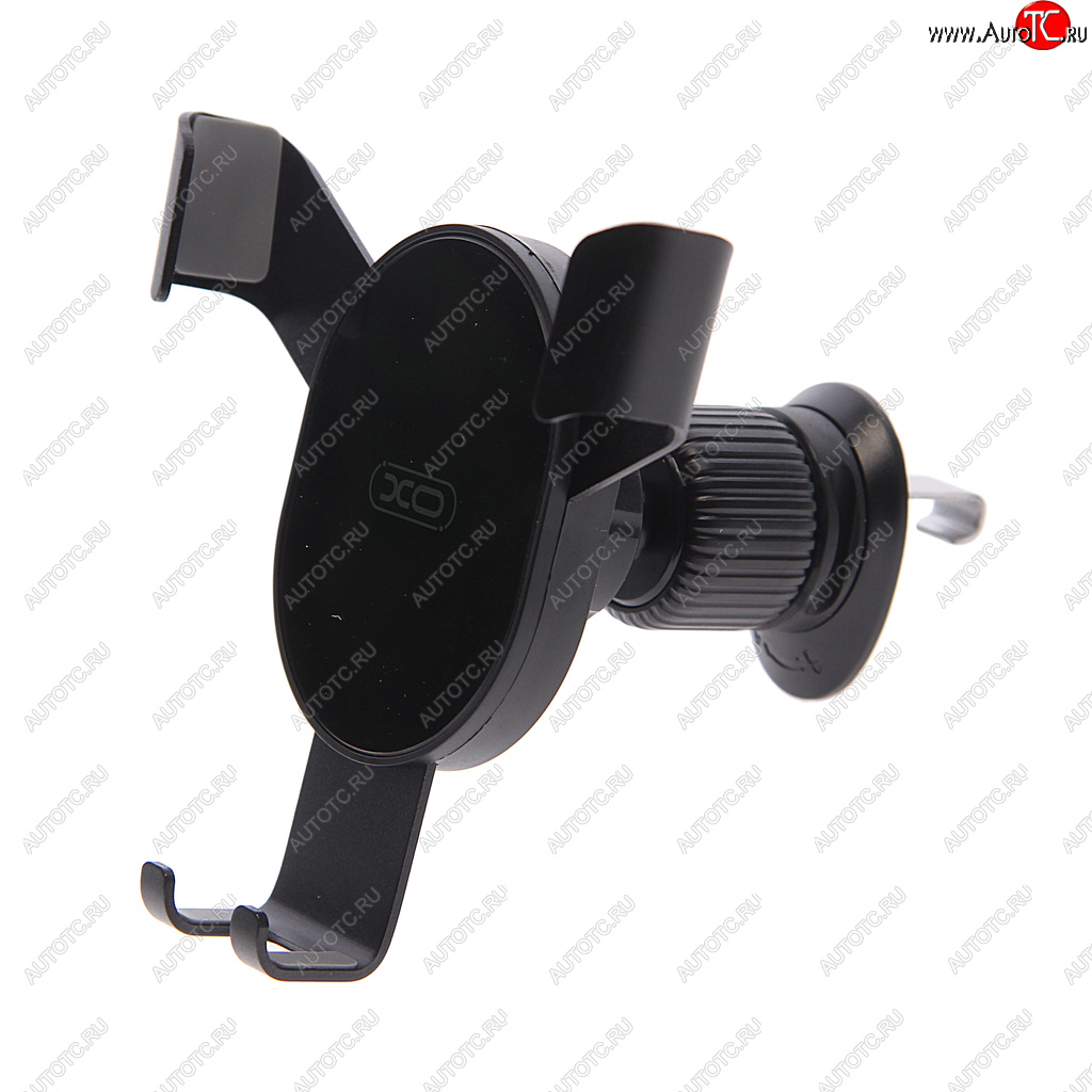 599 р. Держатель телефона на дефлектор XO XO c126 silver+black  с доставкой в г. Вологда