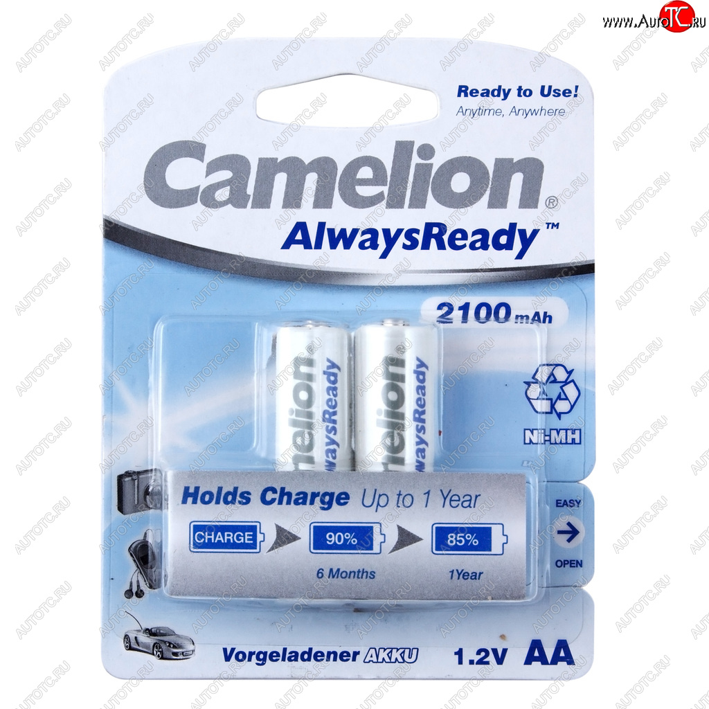 769 р. Батарейка AA HR6 1.2V аккумулятор Ni-MH 2100mAh блистер (2шт.) CAMELION CAMELION c-210aakcбл  с доставкой в г. Вологда