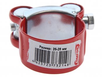 112 р. Хомут силовой d=026-028 (27) красный COMFORT COMFORT c.26-28.plr  с доставкой в г. Вологда. Увеличить фотографию 2