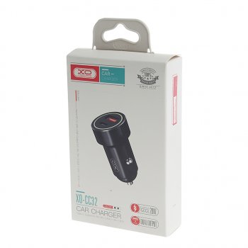 739 р. Устройство зарядное в прикуриватель 1USB + 1 Type C 12V черное XO XO cc32 black  с доставкой в г. Вологда. Увеличить фотографию 4