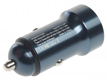 779 р. Устройство зарядное в прикуриватель 1USB + 1 Type C 12V синее XO XO cc32 blue  с доставкой в г. Вологда. Увеличить фотографию 2