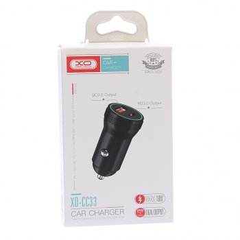 569 р. Устройство зарядное в прикуриватель 1USB + 1 Type C 12V черное XO XO cc33 black  с доставкой в г. Вологда. Увеличить фотографию 4