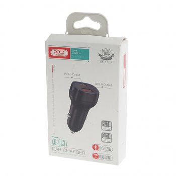 799 р. Устройство зарядное в прикуриватель 1USB + 1 Type C 12V черное XO XO cc37 black  с доставкой в г. Вологда. Увеличить фотографию 3