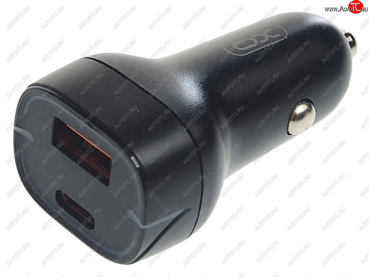 799 р. Устройство зарядное в прикуриватель 1USB + 1 Type C 12V черное XO XO cc37 black  с доставкой в г. Вологда