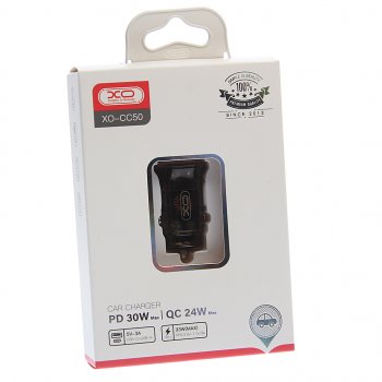 629 р. Устройство зарядное в прикуриватель 1USB + 1 Type C 12V XO XO cc50  с доставкой в г. Вологда. Увеличить фотографию 4