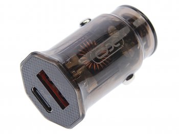 Устройство зарядное в прикуриватель 1USB + 1 Type C 12V XO XO cc50