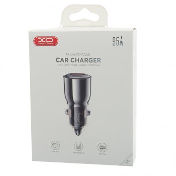 1 499 р. Устройство зарядное в прикуриватель 1USB + 1 Type C 12V XO XO cc58 tranish  с доставкой в г. Вологда. Увеличить фотографию 4