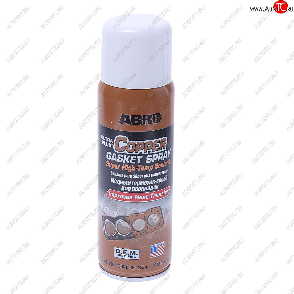 1 389 р. Герметик медный термостойкий 255г аэрозоль OEM (США)ABRO ABRO cg-418-r  с доставкой в г. Вологда