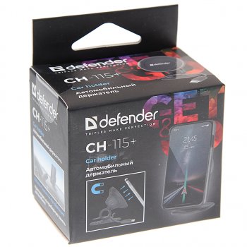 619 р. Держатель телефона универсальный магнитный DEFENDER DEFENDER ch-115+ black  с доставкой в г. Вологда. Увеличить фотографию 3