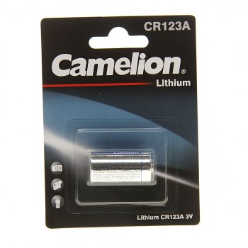 Батарейка CR123A ВС1 3V (фотоаппарат) блистер 1шт. CAMELION CAMELION cr123a bl-1