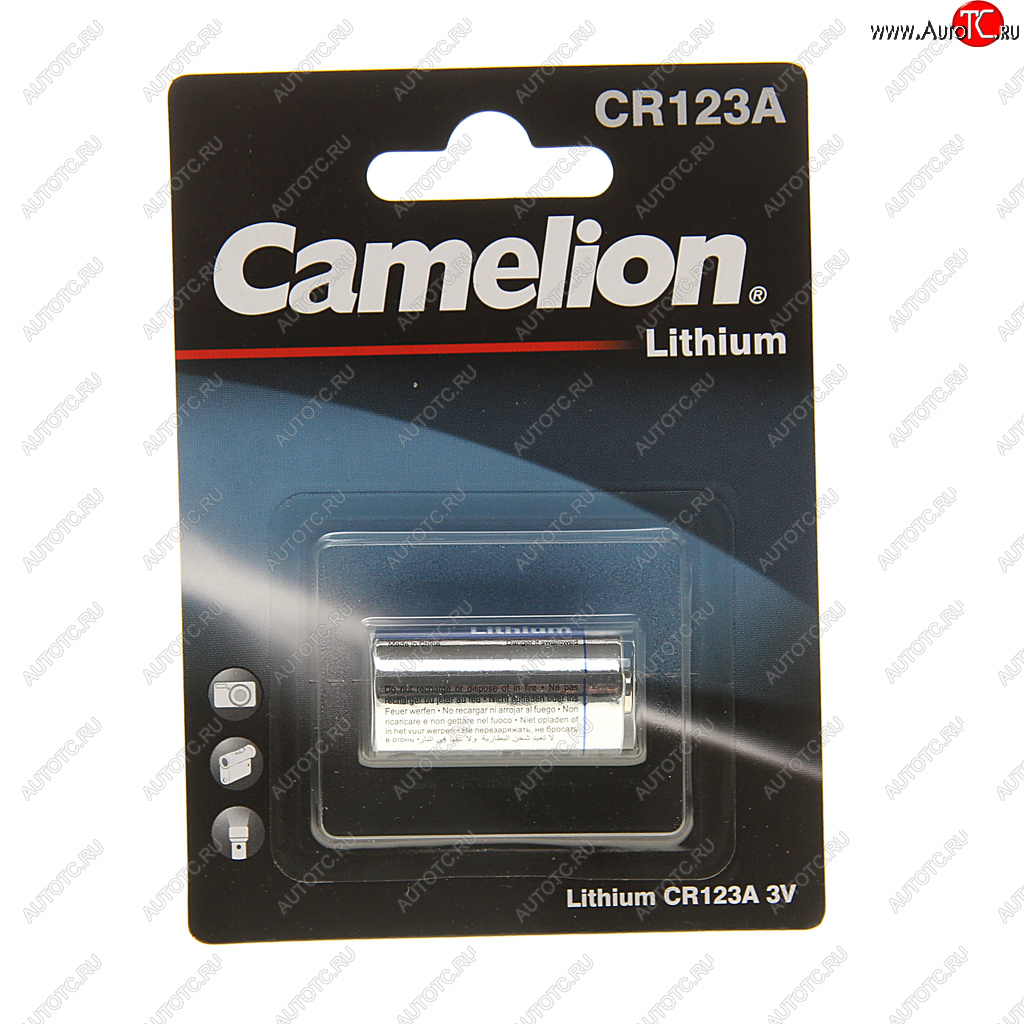 499 р. Батарейка CR123A ВС1 3V (фотоаппарат) блистер 1шт. CAMELION CAMELION cr123a bl-1  с доставкой в г. Вологда