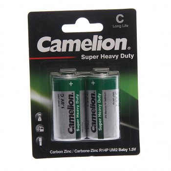 76 р. Батарейка C R14 1.5V блистер (по 1шт.) CAMELION CAMELION c-r14бл  с доставкой в г. Вологда. Увеличить фотографию 3