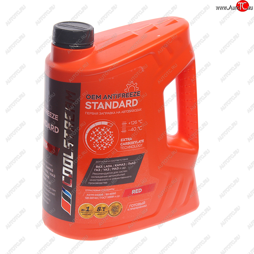1 259 р. Антифриз красный -40C 5.3кг5л Standart COOL STREAM COOL STREAM cs-010202-rd  с доставкой в г. Вологда