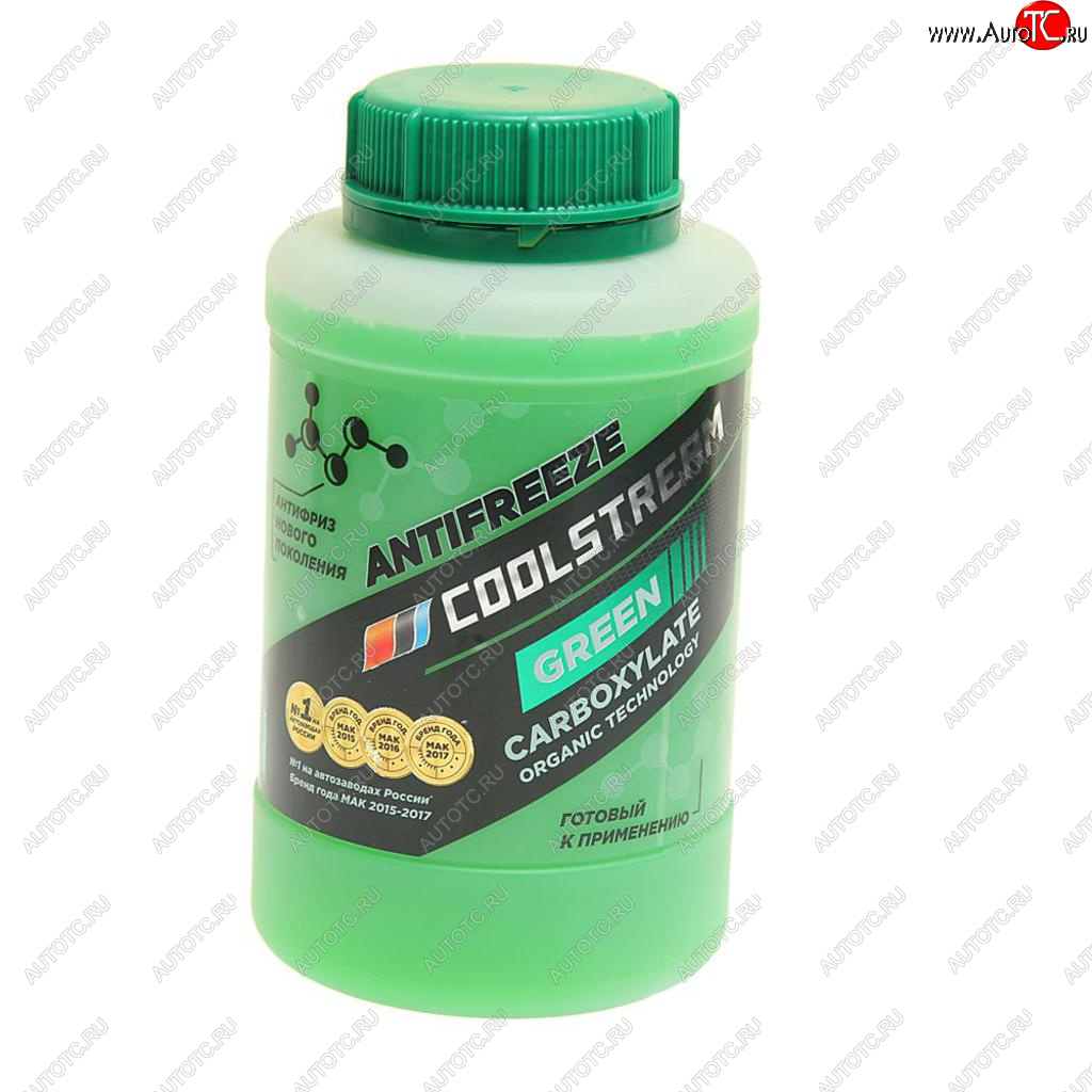 228 р. Антифриз зеленый -40C 0.9кг Green COOL STREAM COOL STREAM cs-010901-gr  с доставкой в г. Вологда