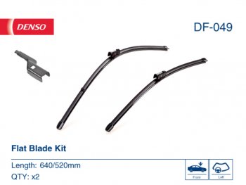 3 799 р. Щетка стеклоочистителя AUDI A6,A7 (11-) 650530мм комплект DENSO DENSO df-049  с доставкой в г. Вологда. Увеличить фотографию 3
