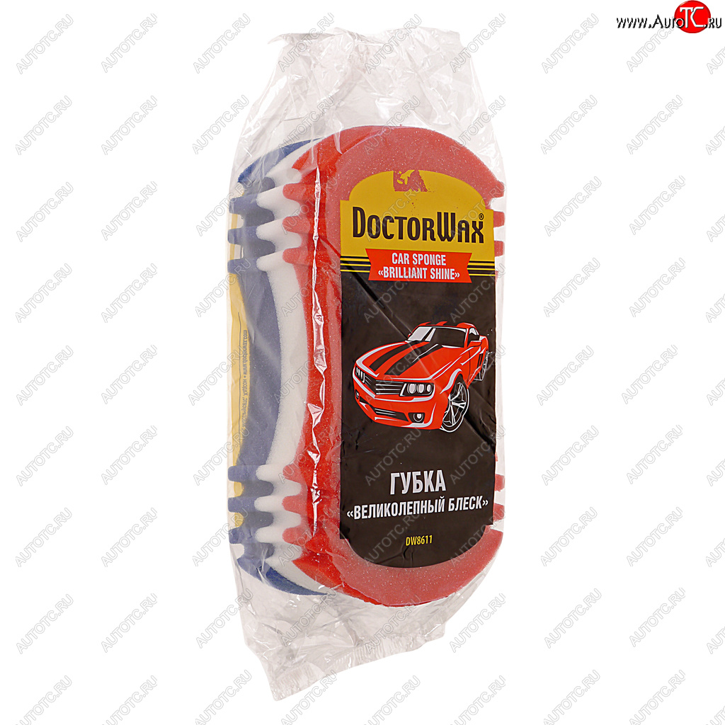 246 р. Губка для мойки автомобиля БЛЕСК ОБЕЩАЮ DOCTOR WAX DOCTOR WAX dw8611  с доставкой в г. Вологда