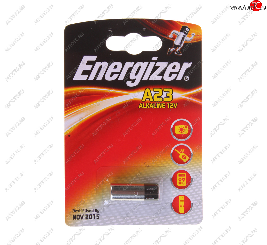 186 р. Батарейка A23 3LR50 12V (пульт сигнализации) блистер 1шт. Alkaline ENERGIZER ENERGIZER e23a bc1  с доставкой в г. Вологда