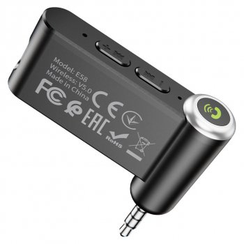 669 р. Адаптер Bluetooth автомобильный универсальный HOCO HOCO e58 black  с доставкой в г. Вологда. Увеличить фотографию 4
