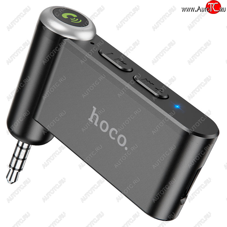669 р. Адаптер Bluetooth автомобильный универсальный HOCO HOCO e58 black  с доставкой в г. Вологда
