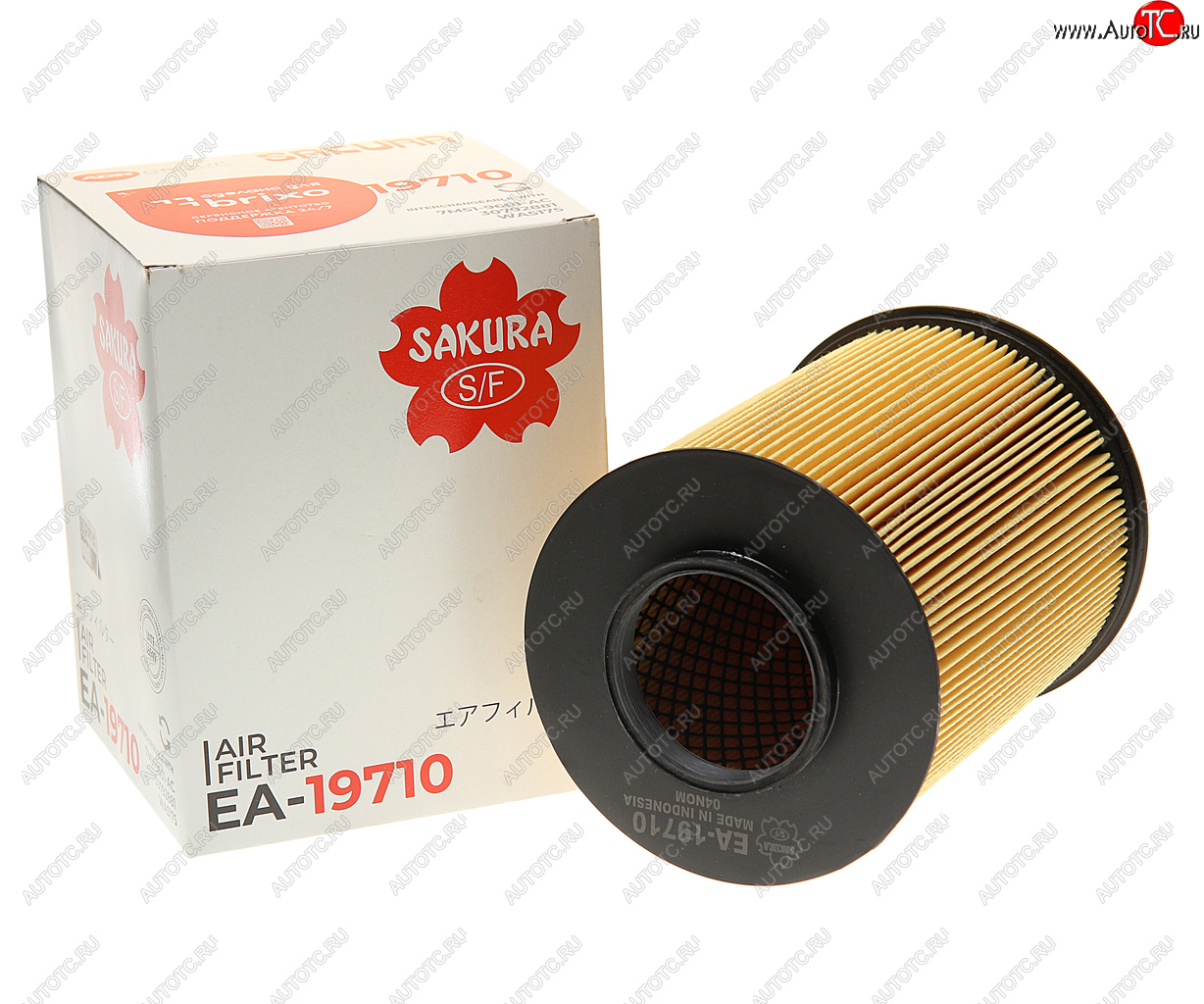 1 199 р. Фильтр воздушный FORD Focus 2,3,Kuga (08-) VOLVO S40 (07-) (круглый) SAKURA SAKURA ea19710  с доставкой в г. Вологда
