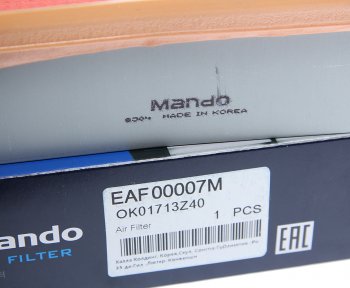539 р. Фильтр воздушный KIA Sportage (94-) MANDO MANDO eaf00007m  с доставкой в г. Вологда. Увеличить фотографию 3