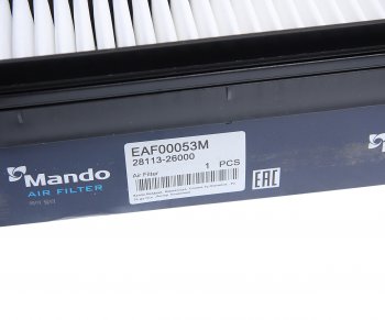 329 р. Фильтр воздушный HYUNDAI Santa Fe (00-) (2.0) MANDO MANDO eaf00053m  с доставкой в г. Вологда. Увеличить фотографию 3