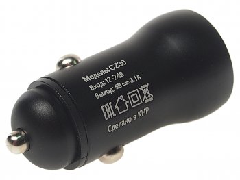 379 р. Устройство зарядное в прикуриватель 2USB 12V FAISON FAISON easy route black  с доставкой в г. Вологда. Увеличить фотографию 2