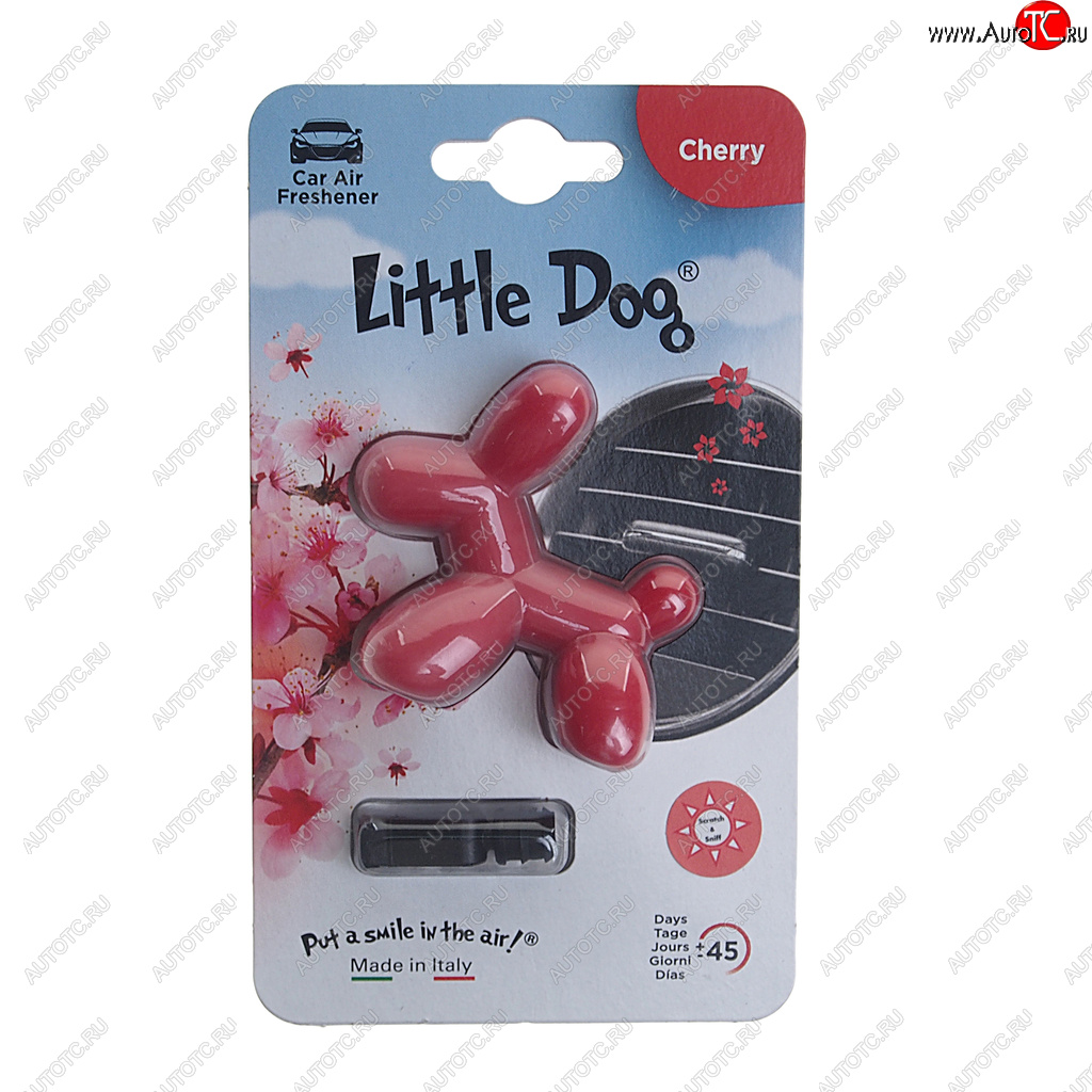 295 р. Ароматизатор на дефлектор полимерный (Вишня) Little Dog DRIVE INT DRIVE INT ed0404  с доставкой в г. Вологда