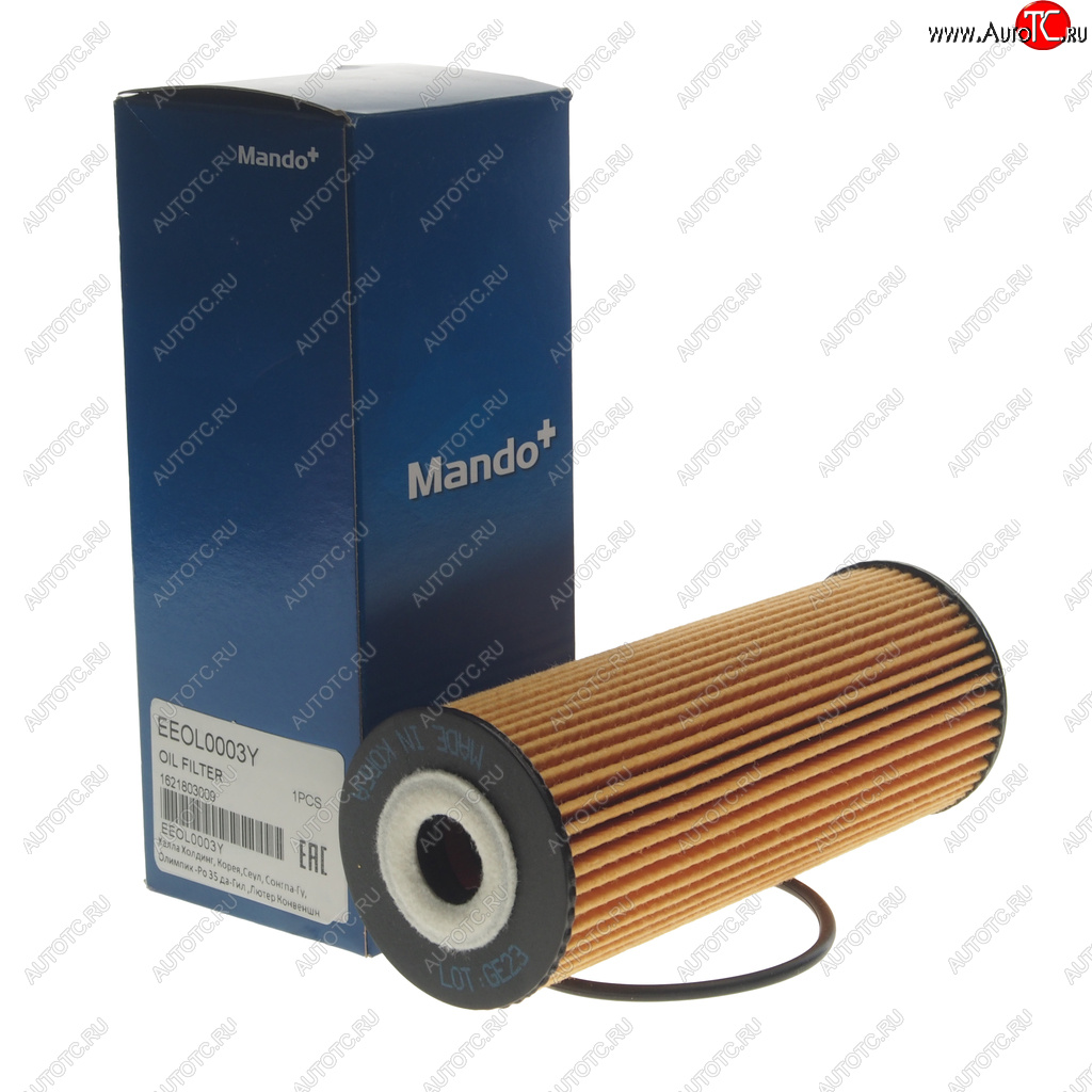 599 р. Фильтр масляный SSANGYONG Actyon (06-),Kyron (05-),Actyon Sports (06-),Rexton (03-) (D20,E23) MANDO MANDO eeol0003y  с доставкой в г. Вологда