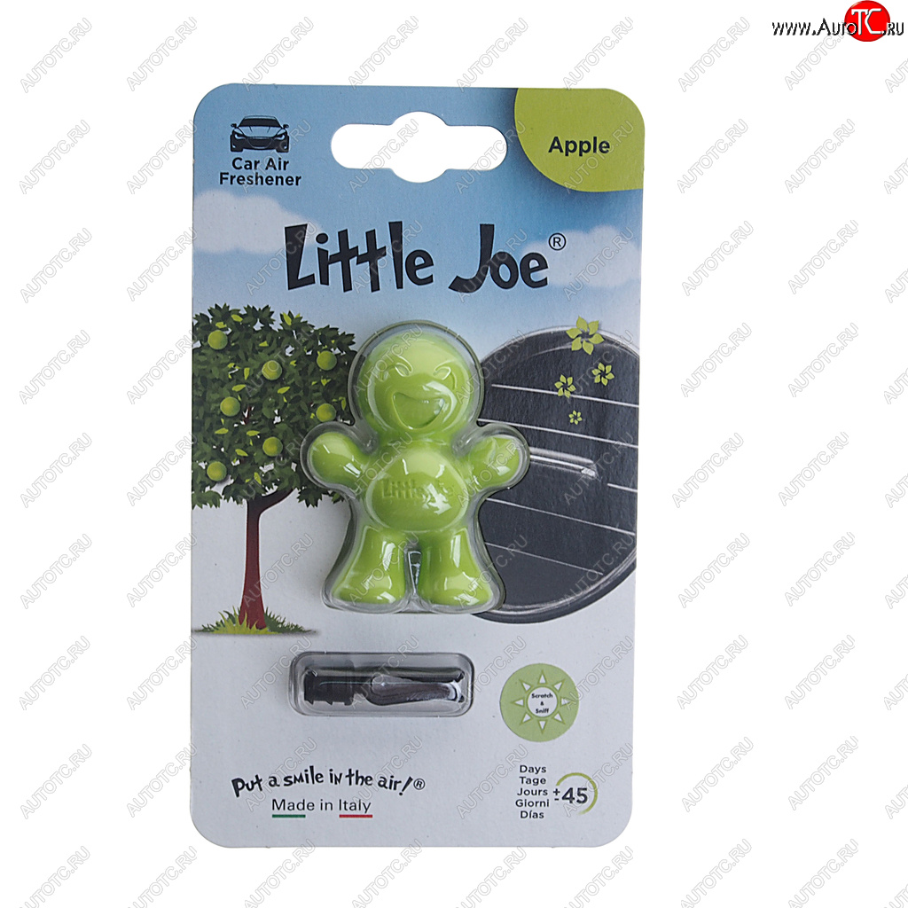 295 р. Ароматизатор на дефлектор полимерный (Яблоко) Little Joe Classic DRIVE INT DRIVE INT ef3243  с доставкой в г. Вологда