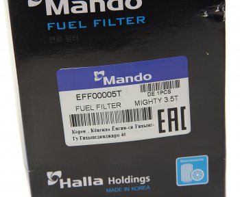 659 р. Фильтр топливный HYUNDAI HD65,72,78,County дв.D4AL ЕВРО-2,D4DB MANDO MANDO eff00005t  с доставкой в г. Вологда. Увеличить фотографию 2