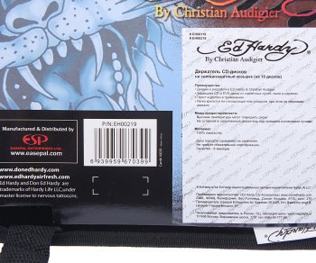 39 р. Держатель CD-дисков TIGER на козырек (10 дисков) ED HARDY ED HARDY eh-00219  с доставкой в г. Вологда. Увеличить фотографию 6