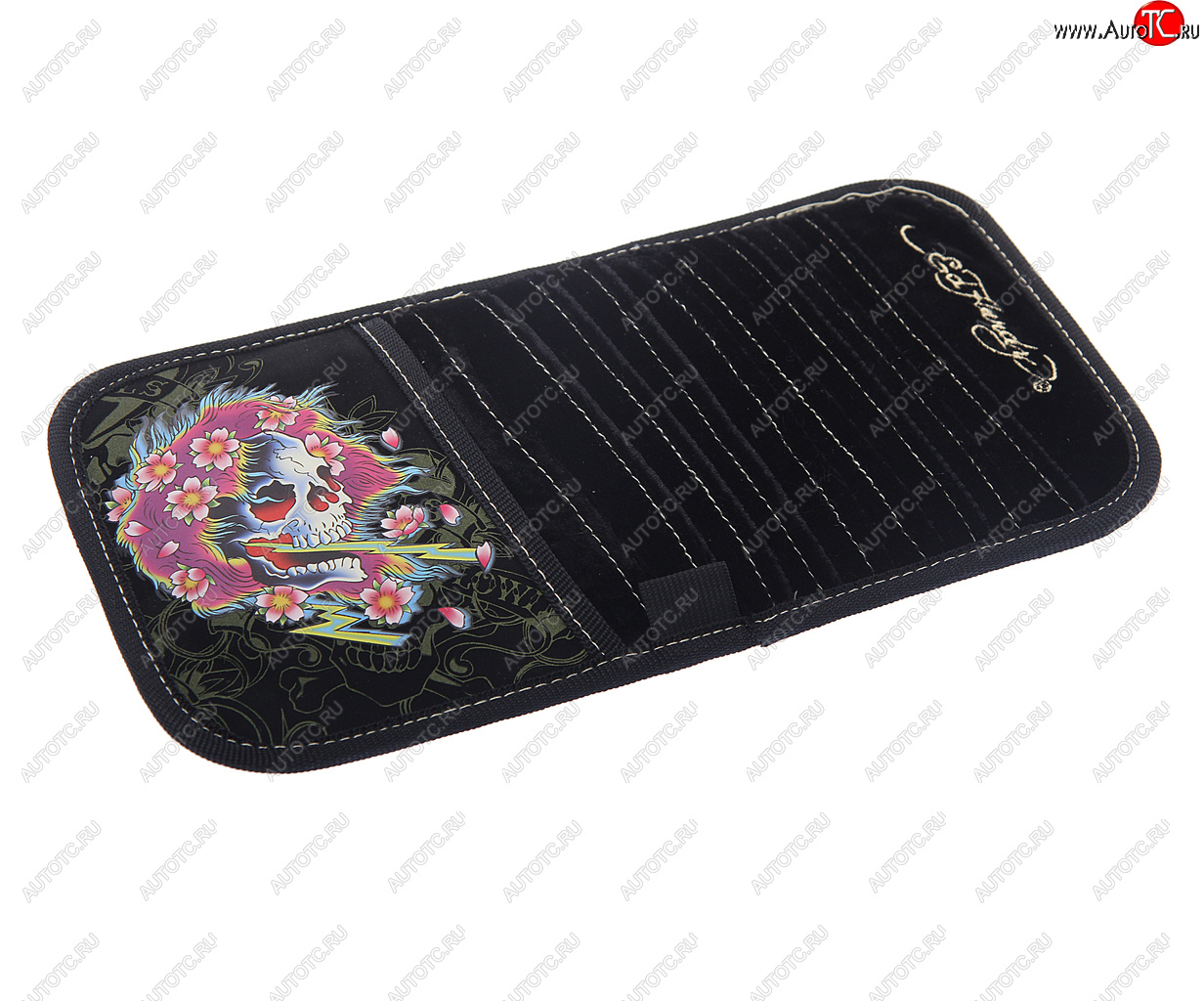 70 р. Держатель CD-дисков BEAUTIFUL GHOST на козырек (10 дисков) ED HARDY ED HARDY eh-00719 ED HARDY eh-00719  с доставкой в г. Вологда