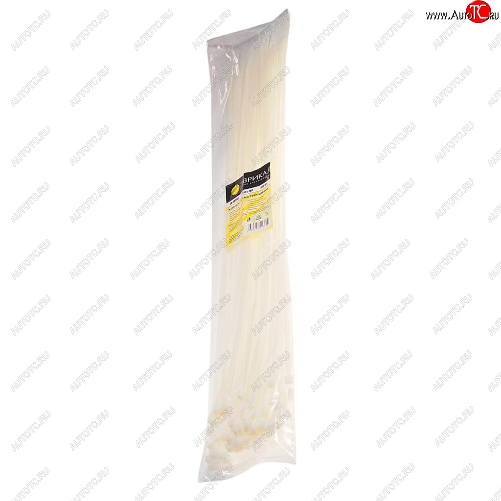 1 399 р. Хомут-стяжка 750х8.0 пластик белый (100шт.) ЭВРИКА ЭВРИКА er-08750  с доставкой в г. Вологда