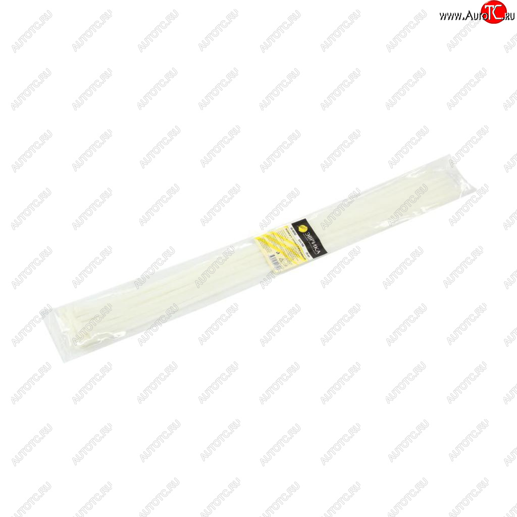 349 р. Хомут-стяжка 750х8.0 пластик белый (25шт.) ЭВРИКА ЭВРИКА er-08752  с доставкой в г. Вологда