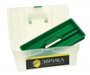 759 р. Ящик для инструмента 420х220х180мм прозрачный ЭВРИКА ЭВРИКА er-10338  с доставкой в г. Вологда. Увеличить фотографию 2