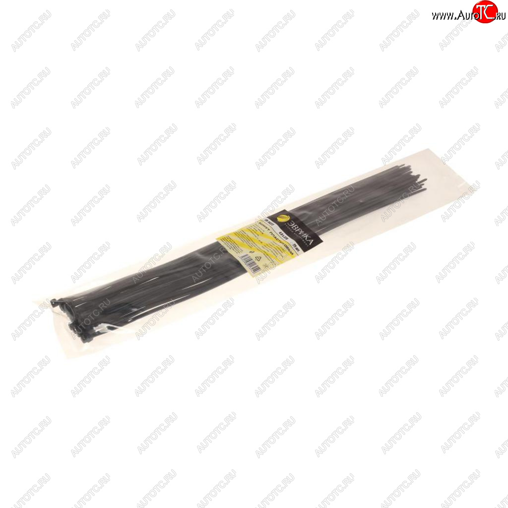 84 р. Хомут-стяжка 370х4.0 пластик черный (25шт.) ЭВРИКА ЭВРИКА er-14372  с доставкой в г. Вологда