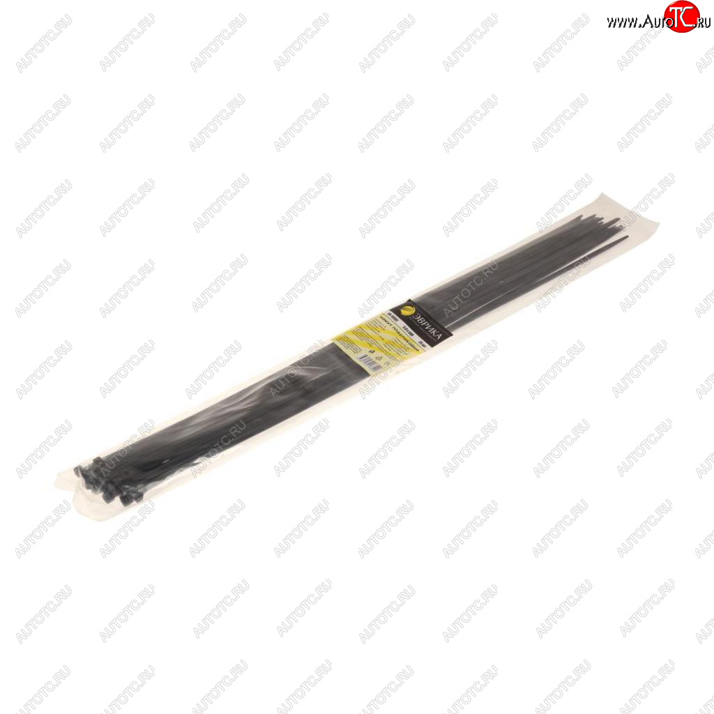 144 р. Хомут-стяжка 500х5.0 пластик черный (25шт.) ЭВРИКА ЭВРИКА er-15502  с доставкой в г. Вологда