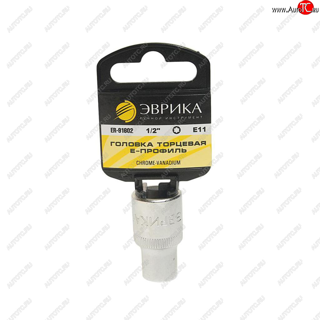 87 р. Головка торцевая 12 TORX E11 с держателем ЭВРИКА ЭВРИКА er-91602h  с доставкой в г. Вологда