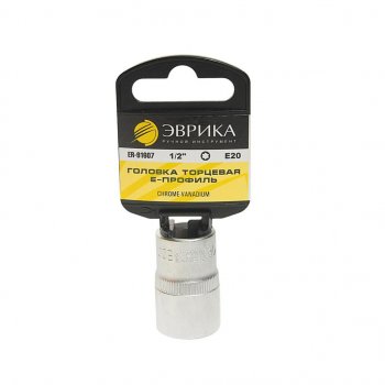 Головка торцевая 12 TORX E20 с держателем ЭВРИКА ЭВРИКА er-91607h