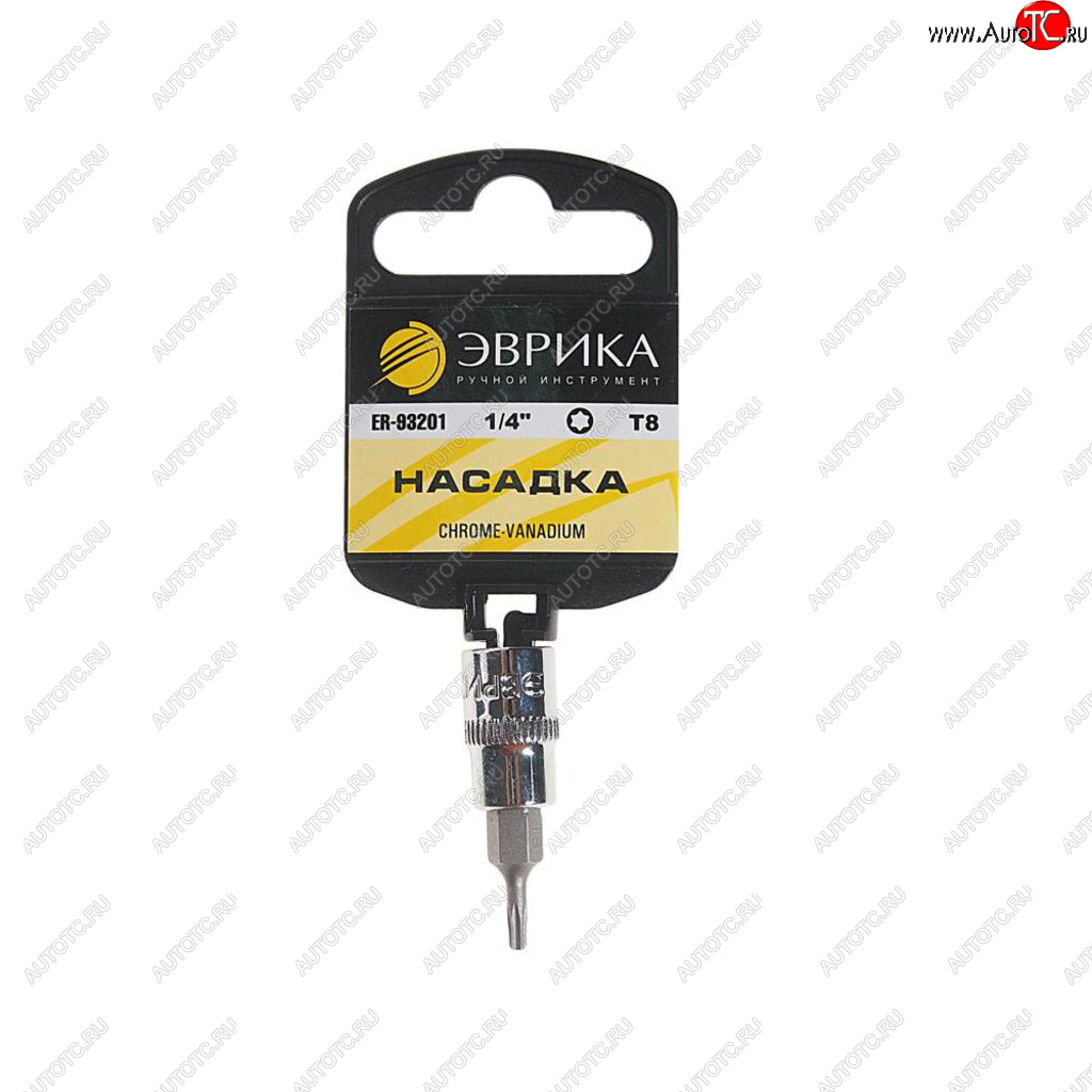 21 р. Бита-головка 1/4 TORX T8х37мм с держателем ЭВРИКА ЭВРИКА er-93201h ЭВРИКА er-93201h  с доставкой в г. Вологда